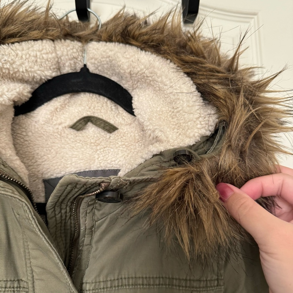 Abercrombie & Fitch Sherpa Lined Utility Jacket C… - image 4